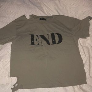 White Fox Boutique Distressed T-Shirt